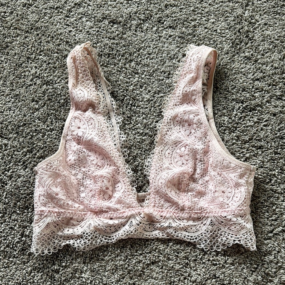 Victoria's Secret Pink Lace Bralette Intimates